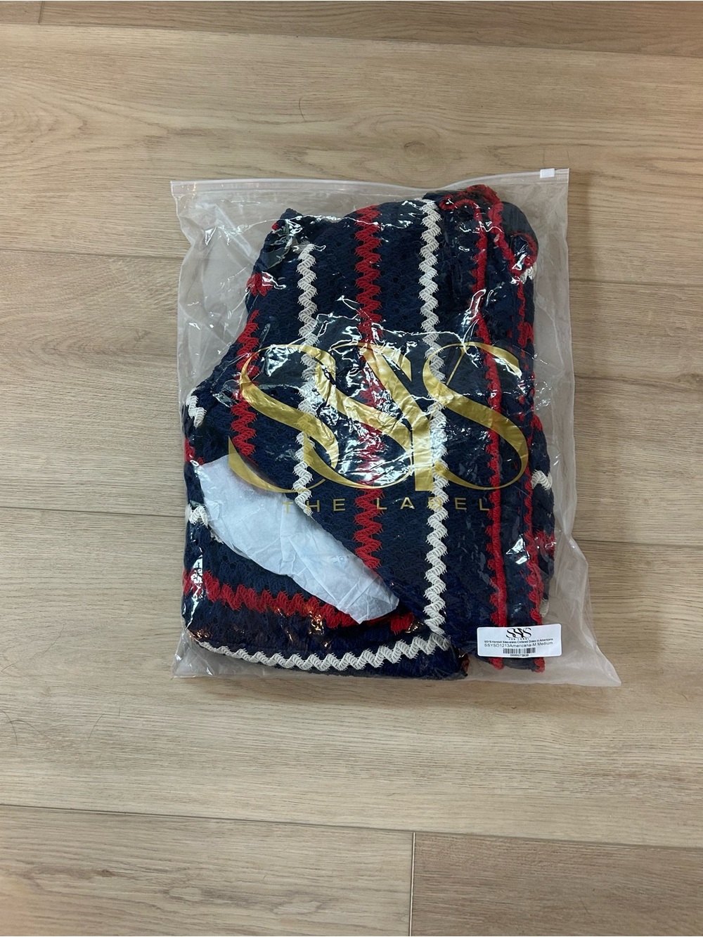 SSYS Knit Stripe Dress - Navy, Red & Cream